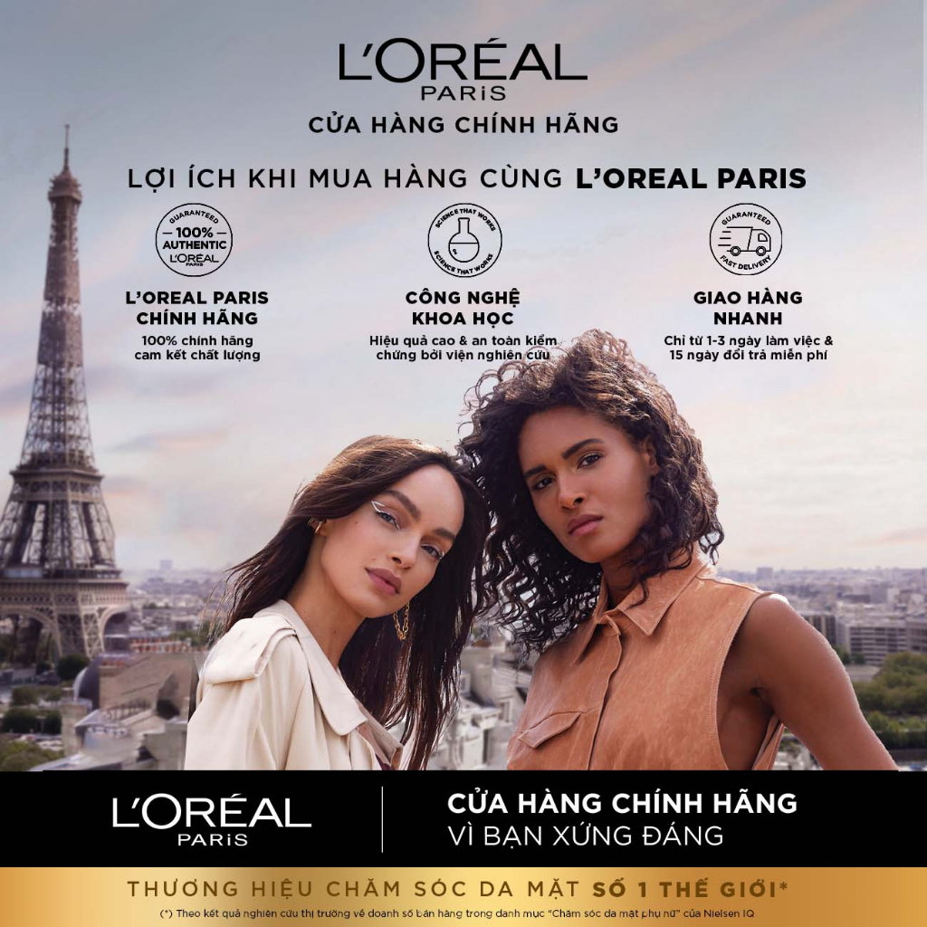 Bộ 2 nước tẩy trang đa năng 3in1 tươi mát L'Oreal Paris (xanh dương nhạt) 400ml