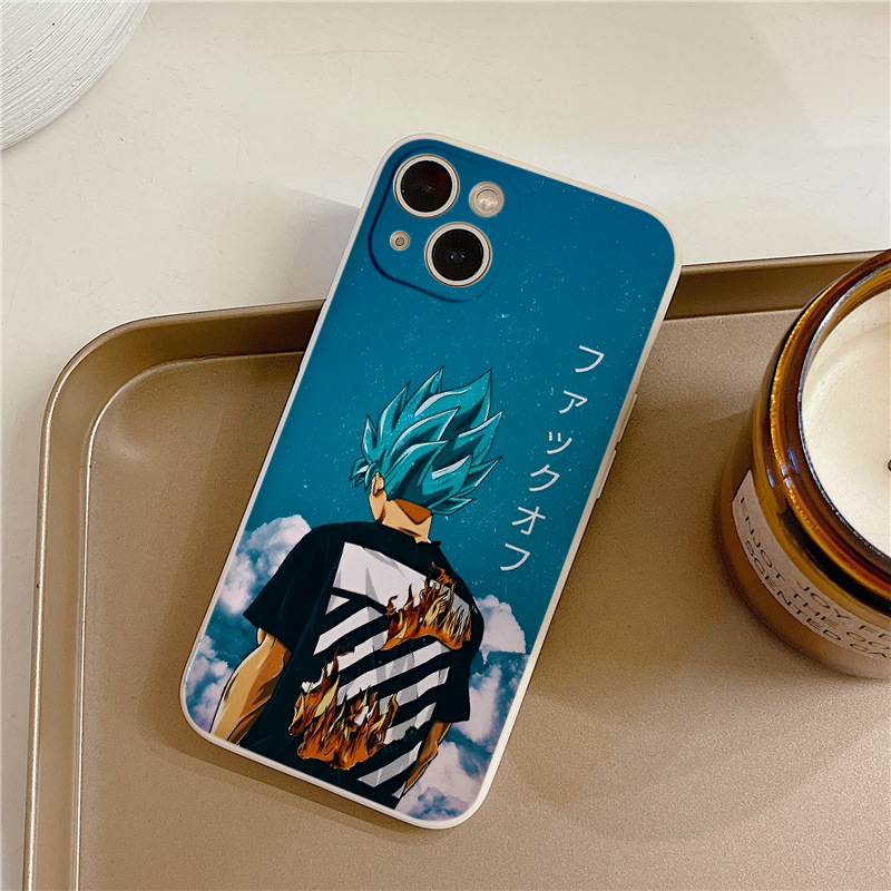 Ốp lưng Iphone viền vuông Boy tóc xanh áo rựa lửa ngầu cho 6/7/8Plus X XS xr xsmax 11/12/13/14pro prm e5644