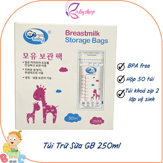 Túi trữ sữa Hàn Quốc GB BABY 50TUI (Mẫu Mới)