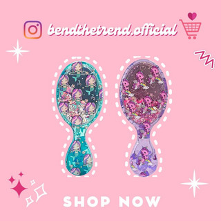 Lược wetbrush mini detangler liquid glitter