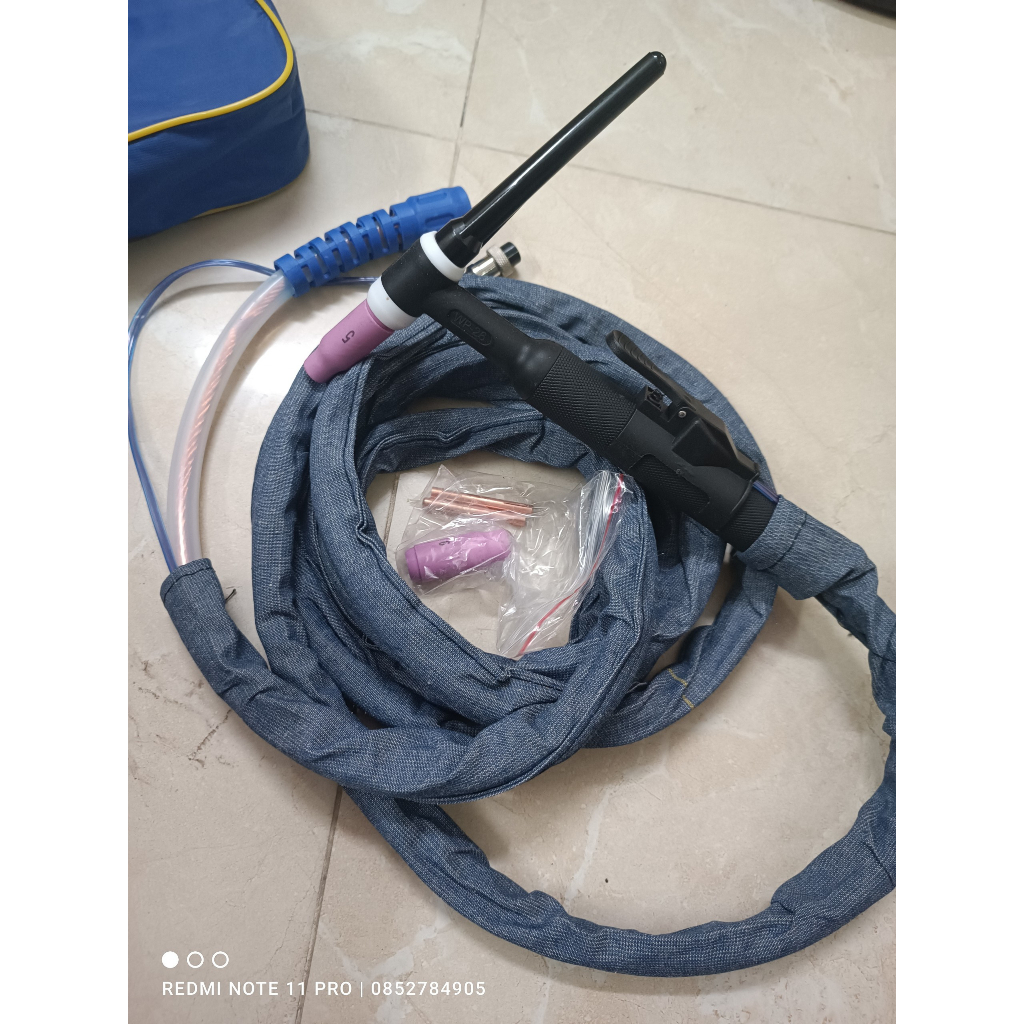 Mỏ hàn tig WP26 ruột silicon chống cháy, cán dẻo dây 4m và 8m