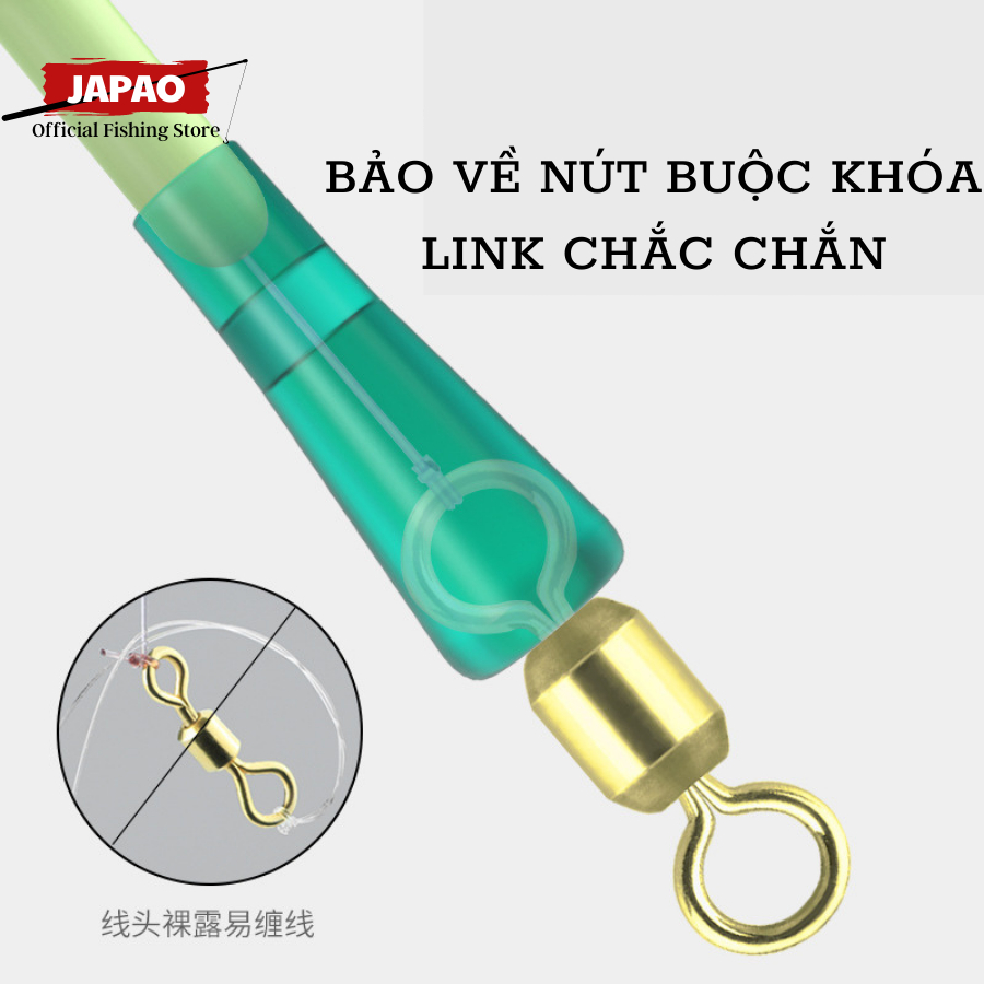 Hạt chặn phao câu đài silicon cao cấp Japao Hạt chặn phao câu đài silicon cao cấp trong suốt tàng hình làm trục câu