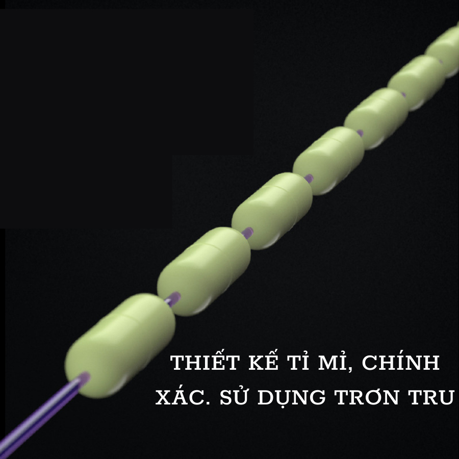 Hạt chặn phao câu đài silicon cao cấp Japao Hạt chặn phao câu đài silicon cao cấp trong suốt tàng hình làm trục câu