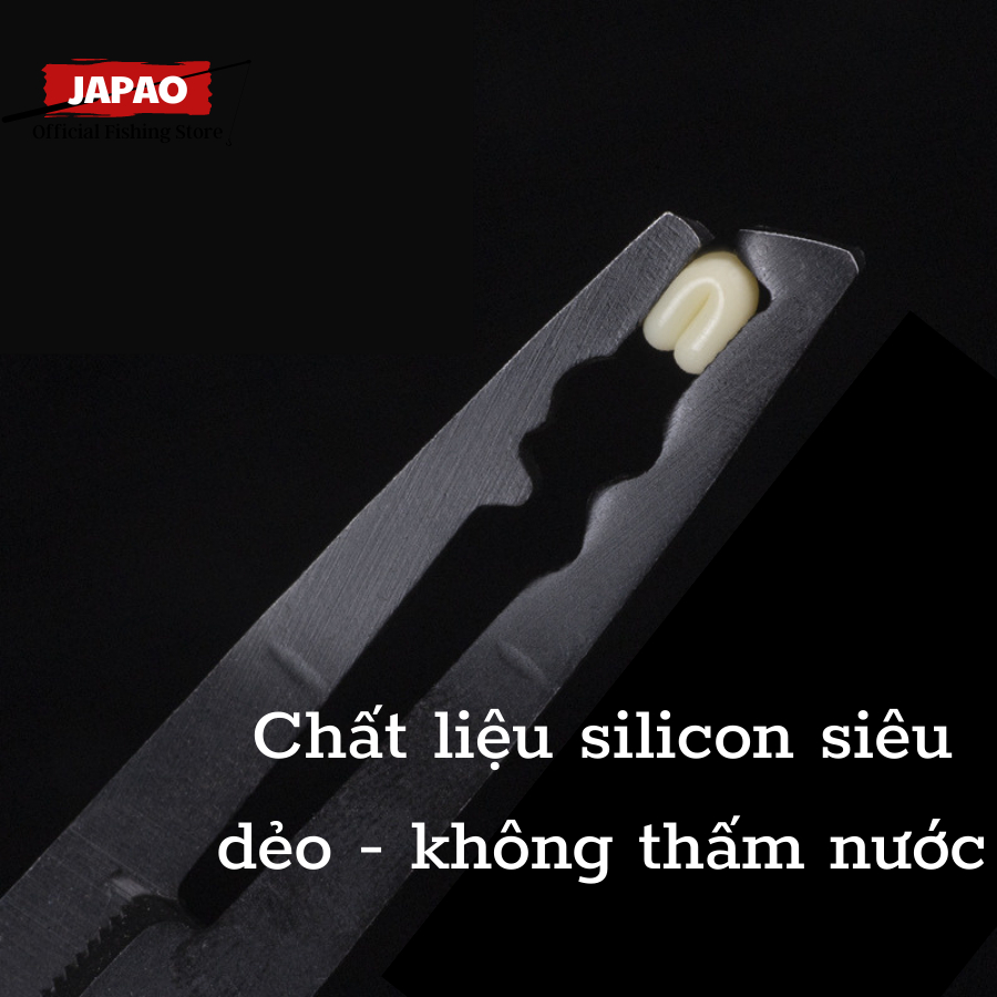 Hạt chặn phao câu đài silicon cao cấp Japao Hạt chặn phao câu đài silicon cao cấp trong suốt tàng hình làm trục câu