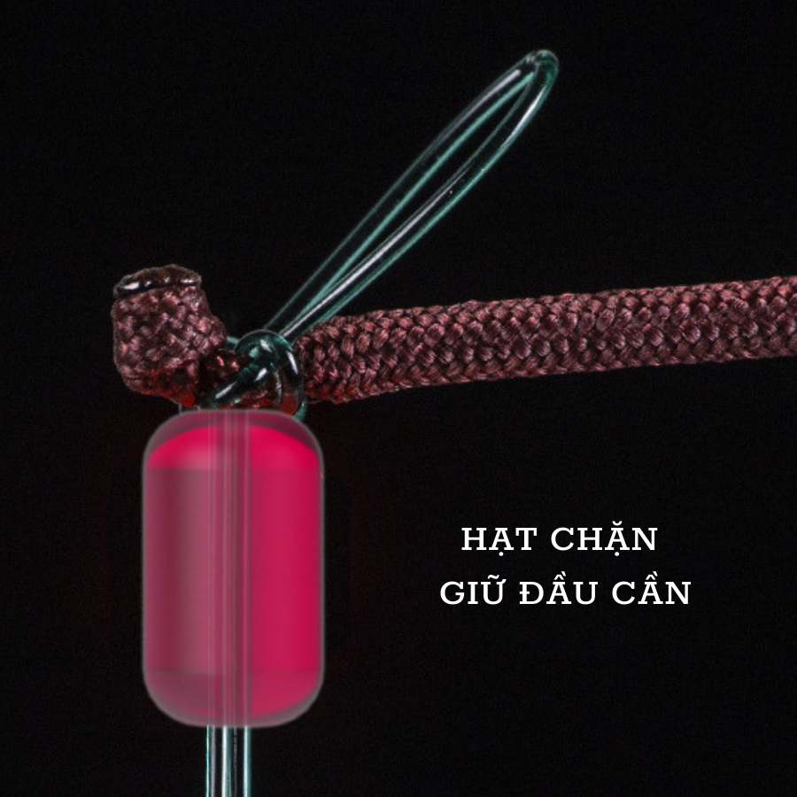 Hạt chặn phao câu đài silicon cao cấp Japao Hạt chặn phao câu đài silicon cao cấp trong suốt tàng hình làm trục câu