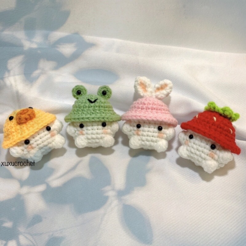Móc Khoá DIY: Bé Nấm Bằng Len Siêu Cute.