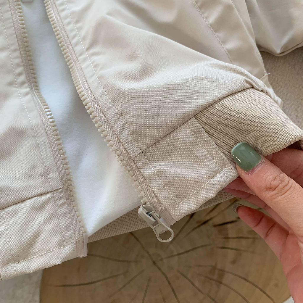 Áo khoác bomber gió siêu xinh 2 lớp dày dặn cho bé hot 2023