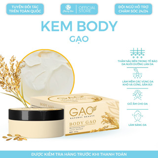 Kem body trắng da Gạo Natural dưỡng trắng da body toàn thân chính hãng 120Gr