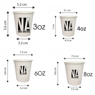 50 ly giấy - 50 cốc giấy - 50 ly dùng một lần