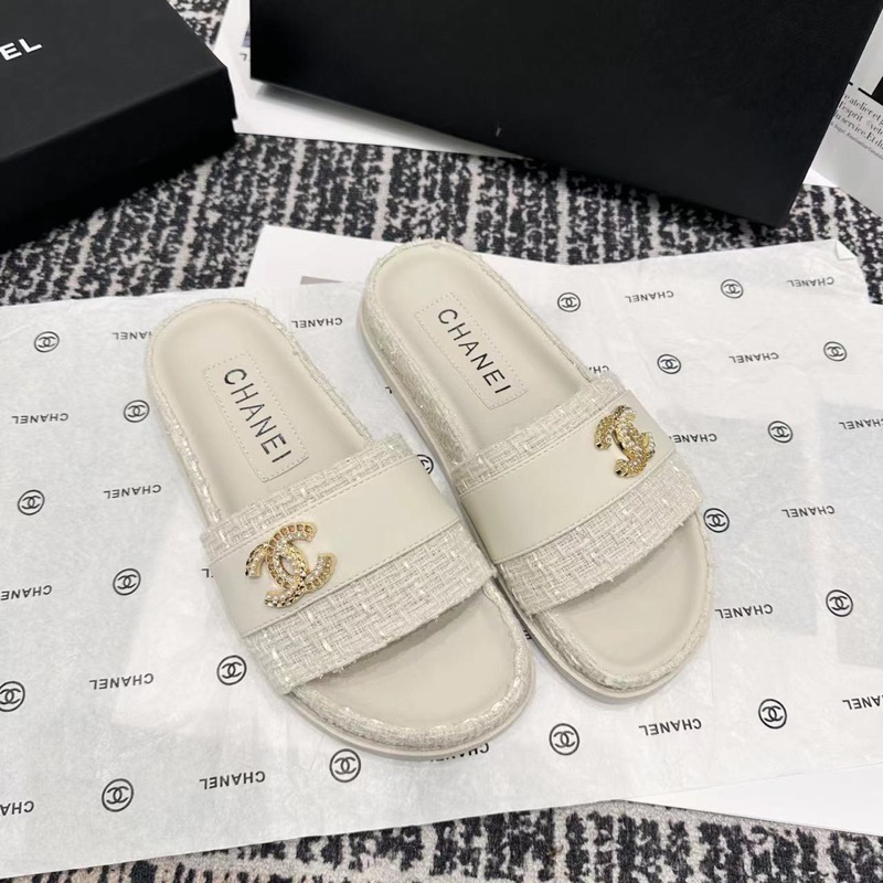 Dép lê nữ quai ngang vải dệt -Hàng QC fullbox- kèm video thật