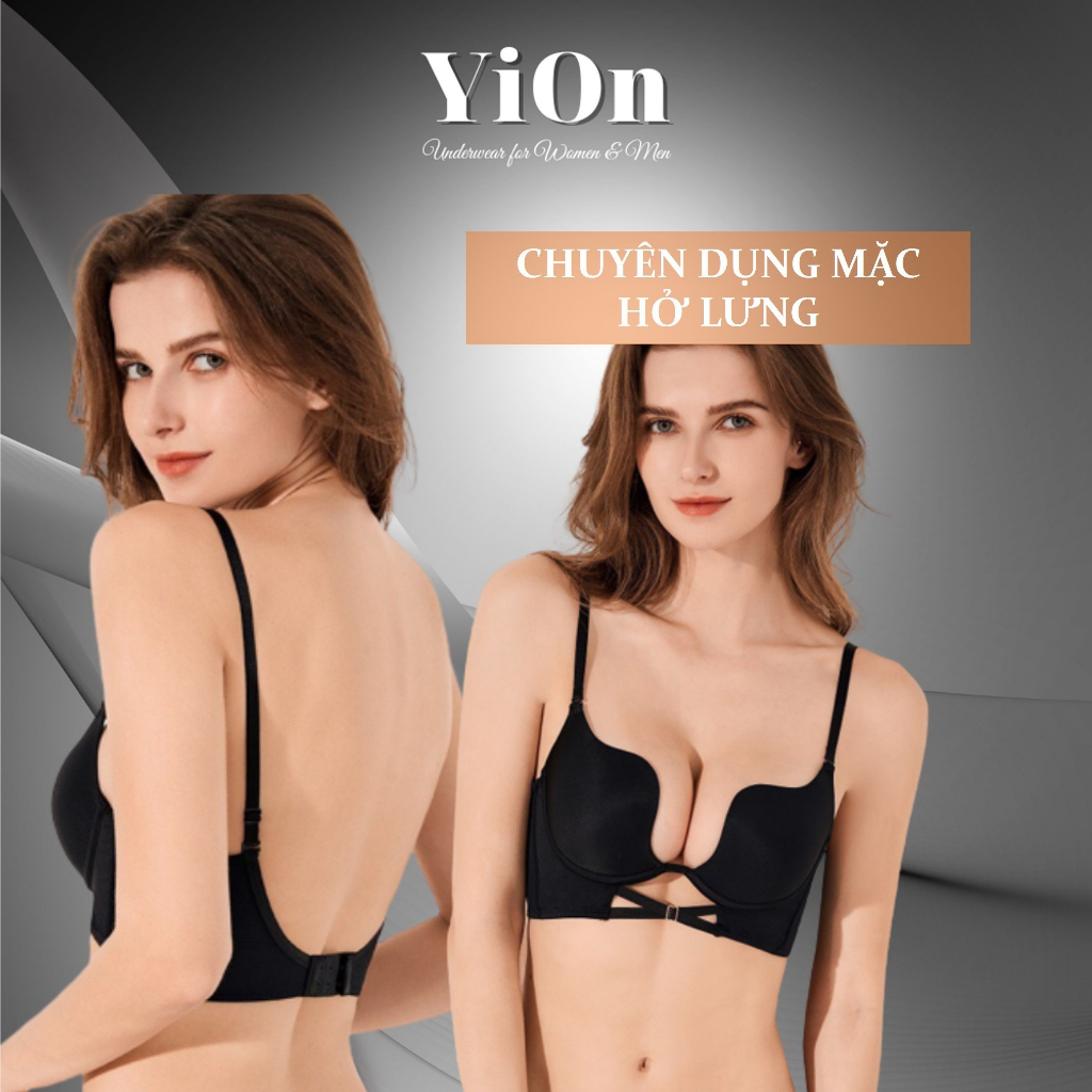 Áo Lót Mặc Váy Hở Lưng Đan Ngực Thời Thường Quyến Rũ AU07 YiOn Underwear