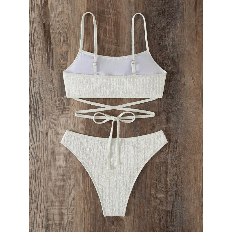 Set bikini 2 mảnh trơn đơn giản