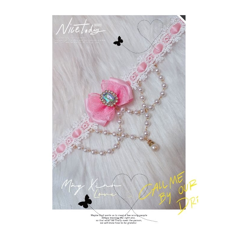 Choker phối xích xin xăn cho bé và người lớn