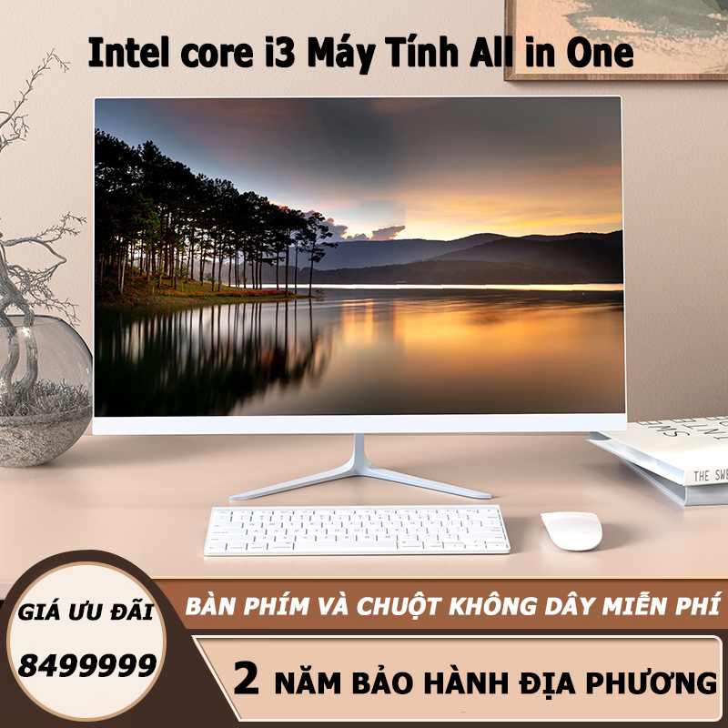 Miễn Bàn Phím Và Chuột Không Dây All in One 23.8" PC Core I3-2310M RAM 8G SSD 512GB Gaming Computer Window10 AIO Desktop