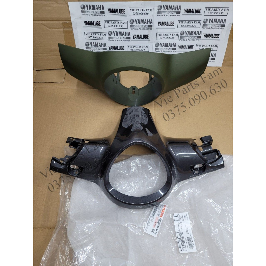 Combo bộ vỏ đầu 2 món ốp trước sau Janus 2016-2020, hàng din Yamaha mới 100%