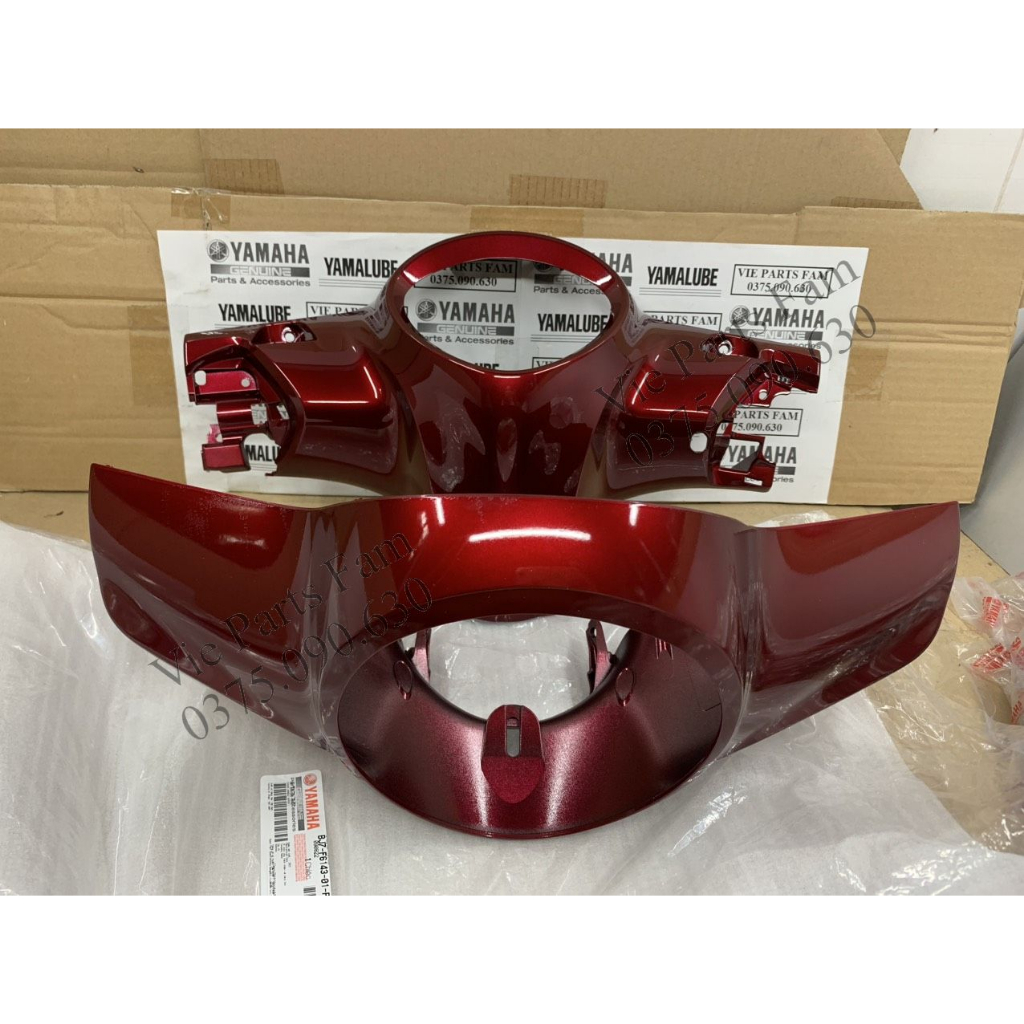 Combo bộ vỏ đầu 2 món ốp trước sau Janus 2016-2020, hàng din Yamaha mới 100%
