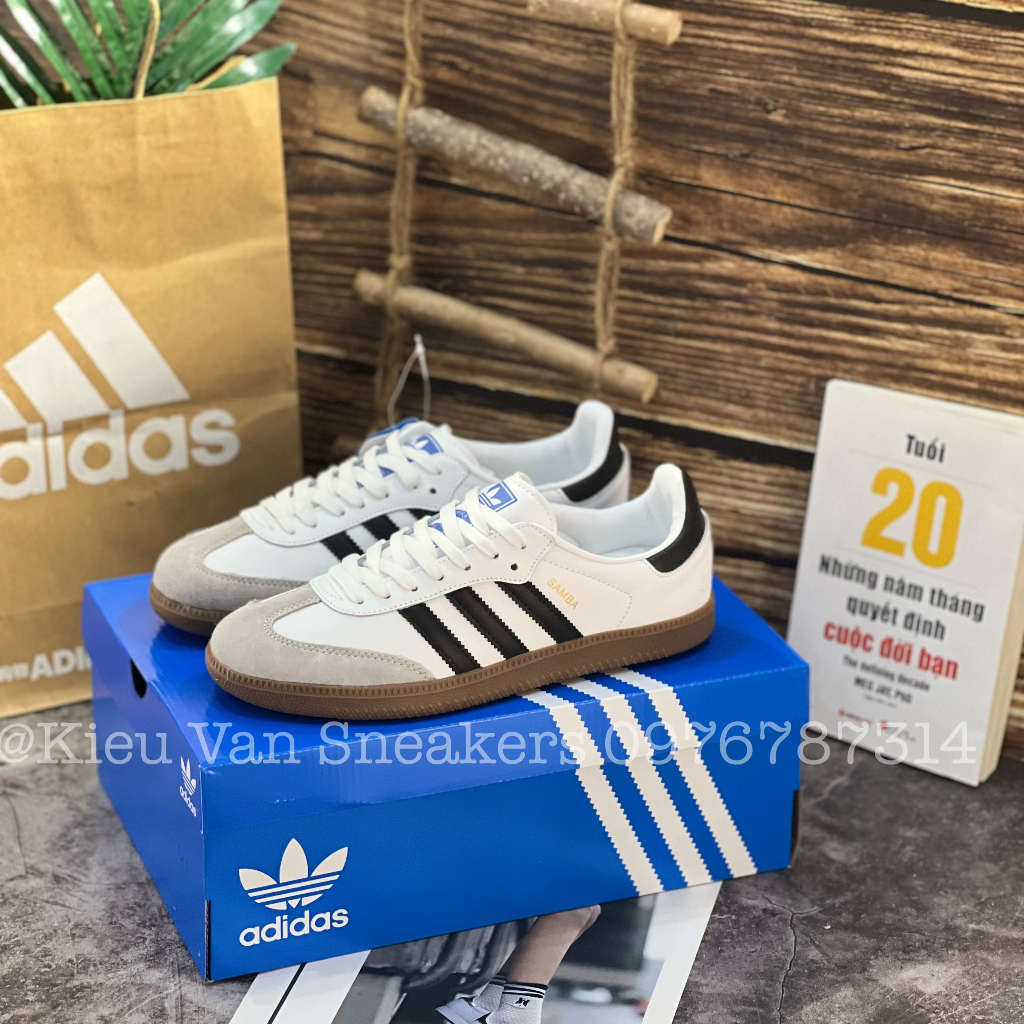 Giày Thể Thao Adidas Samba OG Black White Trắng Sọc Đen Full Box Bill Basic Hot 2023