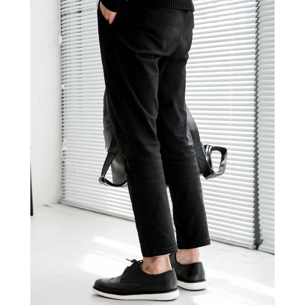 Giày da FANGY - The Modern Wingtips Sneaker - Da Đen & Đế Trắng