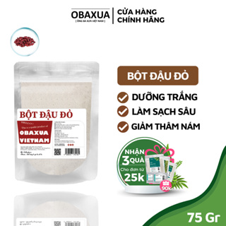 Bột đậu đỏ nguyên chất sạch mịn 100% Organic - OBAXUA
