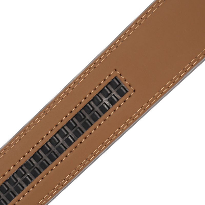 Dây da thay thế thắt lưng nam da bò nhập khẩu TMNK02 bản 3.5cm dùng cho khóa tự có răng nhựa  da hai màu đen,nâu