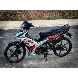 tem xe exciter 2010  bạc đen cam