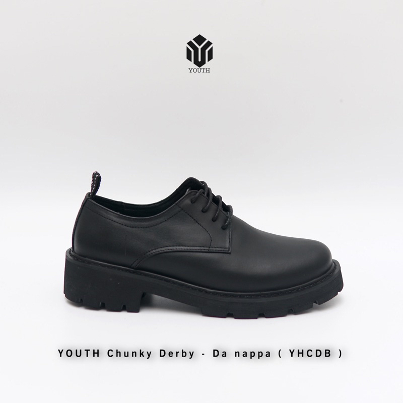 Giày CHUNKY DERBY tăng chiều cao 4.8cm -Da bò ( BẢO HÀNH 12 THÁNG )