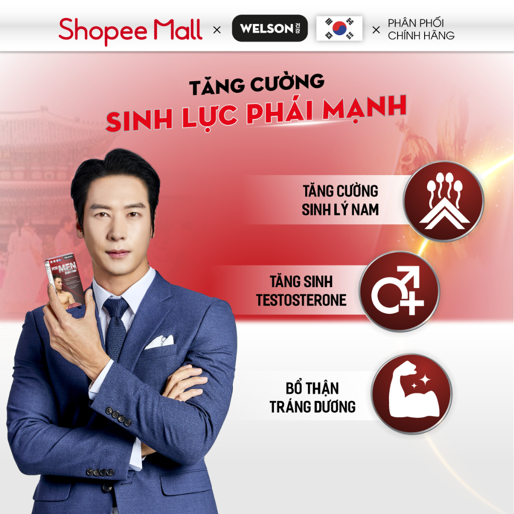 Combo Hạnh Phúc Viên Mãn Tăng Cường Sức Khỏe Welson For Women và Welson For Men 2 hộp x 60 viên