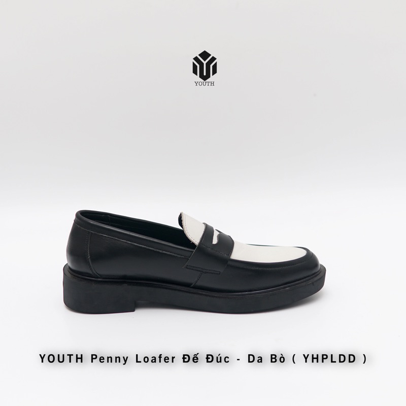 Giày Penny Loafer Da Bò Đế Đúc Cao 3.8cm ( Bảo Hành 12 Tháng )
