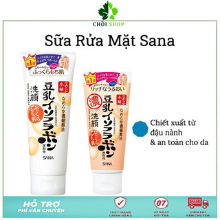Sữa rửa mặt đậu nành Sana Nhật bản dành cho da thường, da Nhờn và da khô
