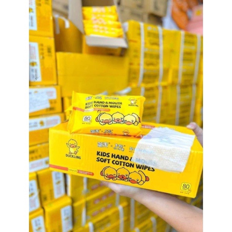 10 GÓI KHĂN GIẤY ƯỚT DUCK HÀNG NỘI ĐỊA CAO CẤP MẪU MỚI