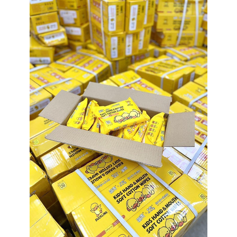 10 GÓI KHĂN GIẤY ƯỚT DUCK HÀNG NỘI ĐỊA CAO CẤP MẪU MỚI