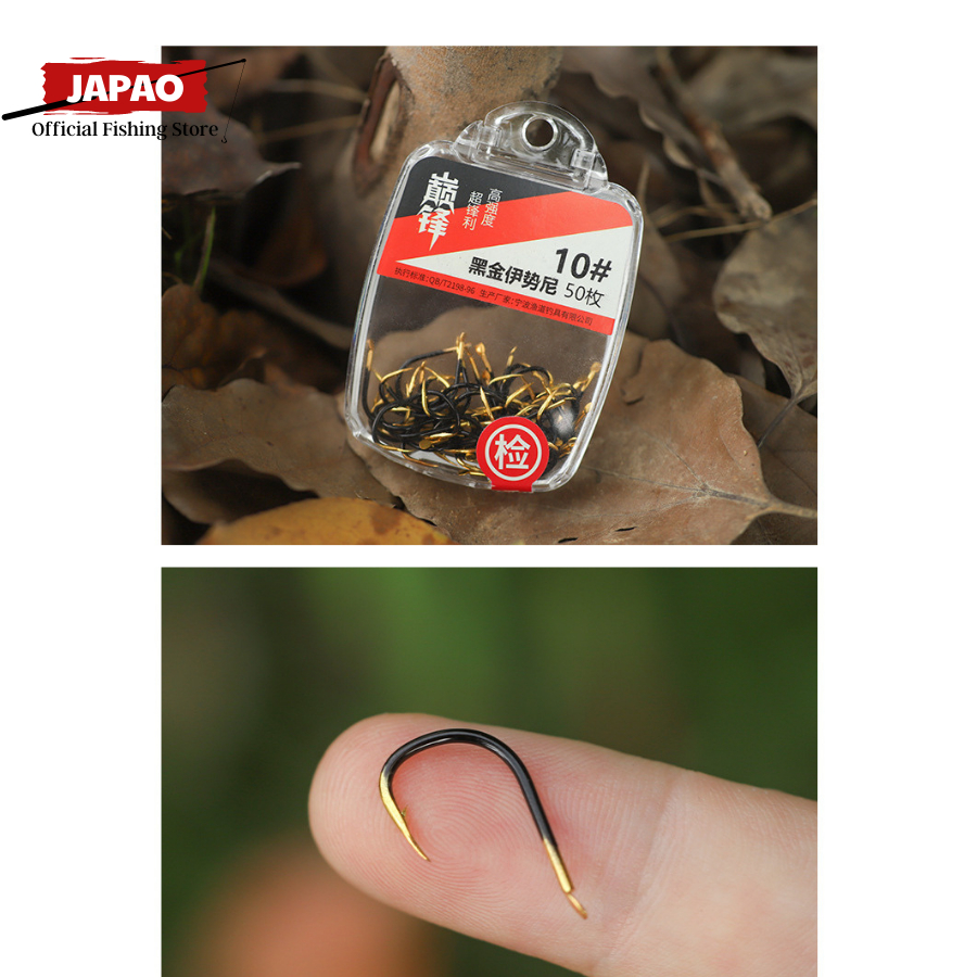 Lưỡi câu cá săn hàng có ngạnh cao cấp Japao Lưỡi câu cá săn hàng lưỡi Iseni thép carbon siêu cứng làm thẻo săn hàng