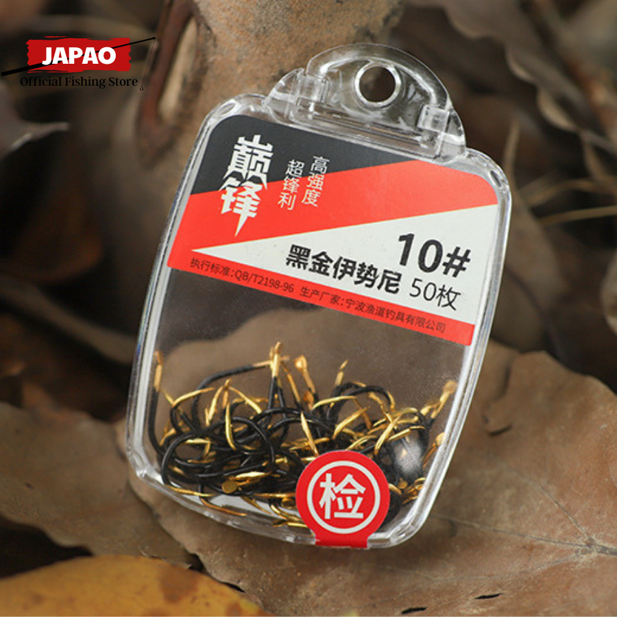 Lưỡi câu cá săn hàng có ngạnh cao cấp Japao Lưỡi câu cá săn hàng lưỡi Iseni thép carbon siêu cứng làm thẻo săn hàng