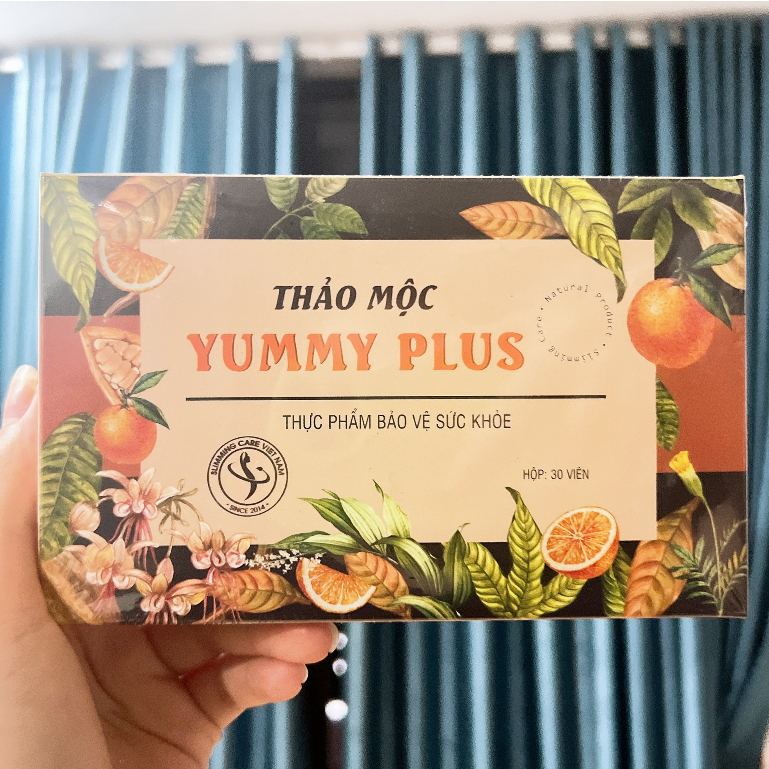 [MẪU MỚI] Viên Thảo Mộc Tăng Cân Yummy Plus, Hộp 30 Viên Nhộng, Mẫu Cải Tiến Từ Chocolate Yummy X3 Slimming Care