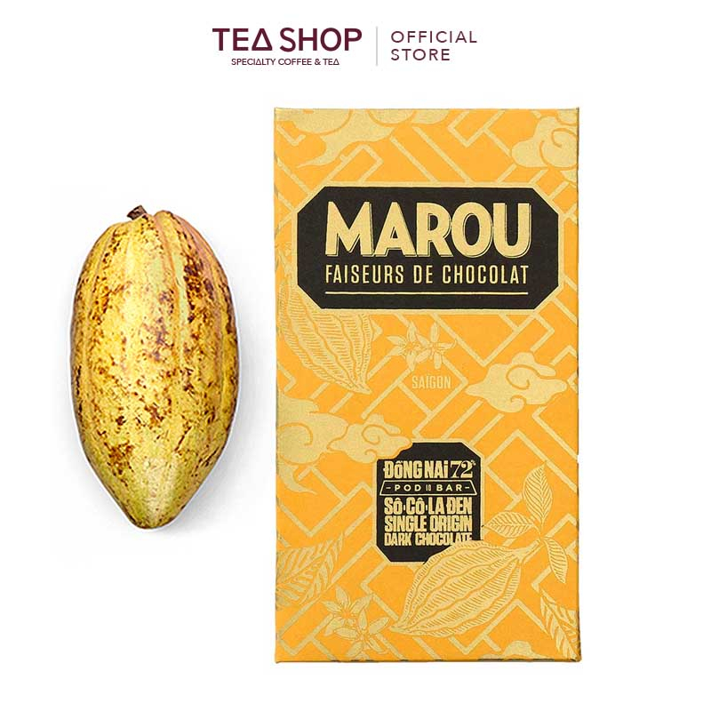 MAROU: Socola đen nguyên chất Đồng Nai 72%