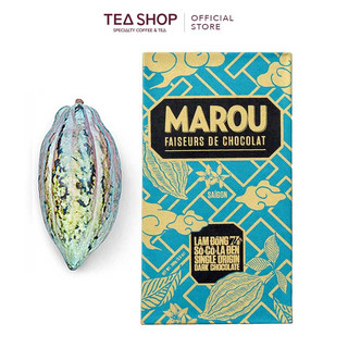 Marou: socola đen nguyên chất lâm đồng 74%