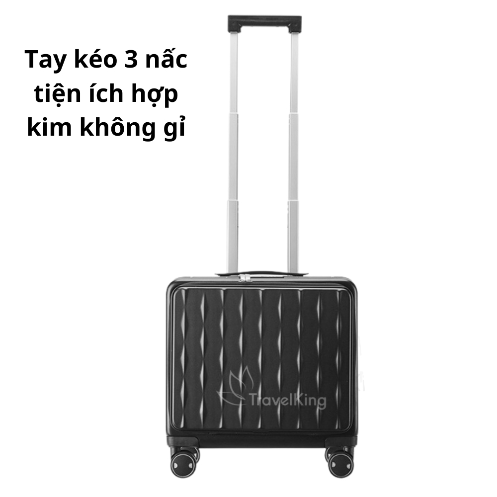 Vali Kéo Travelking Khung Nhôm Nhựa PC 808 Size 18 Bảo Hành 3 Năm