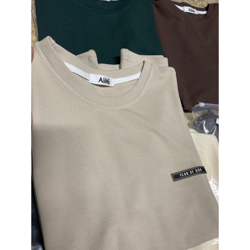 Áo thun tăm gắn tag - AiMi