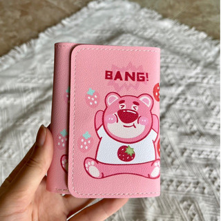 Ví gấp ba gấu dâu lotso xinh xắn
