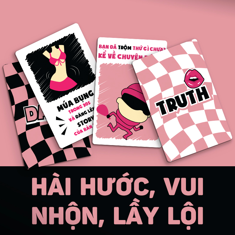 Bộ bài Truth Or Dare - Dám Nói Dám Làm - Drinking Game hot trend