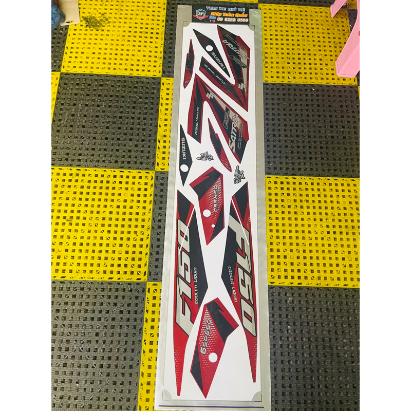 Tem zin satria xe full đỏ