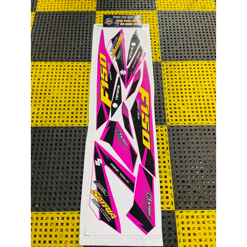 Tem satria chế xe hồng