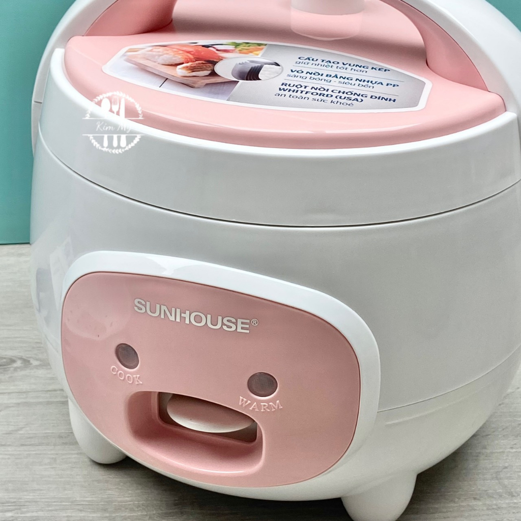 Nồi Cơm Điện SUNHOUSE Dung Tích 1.8 Lít  Tặng Kèm Giá Hấp - HÌNH SHOP CHỤP