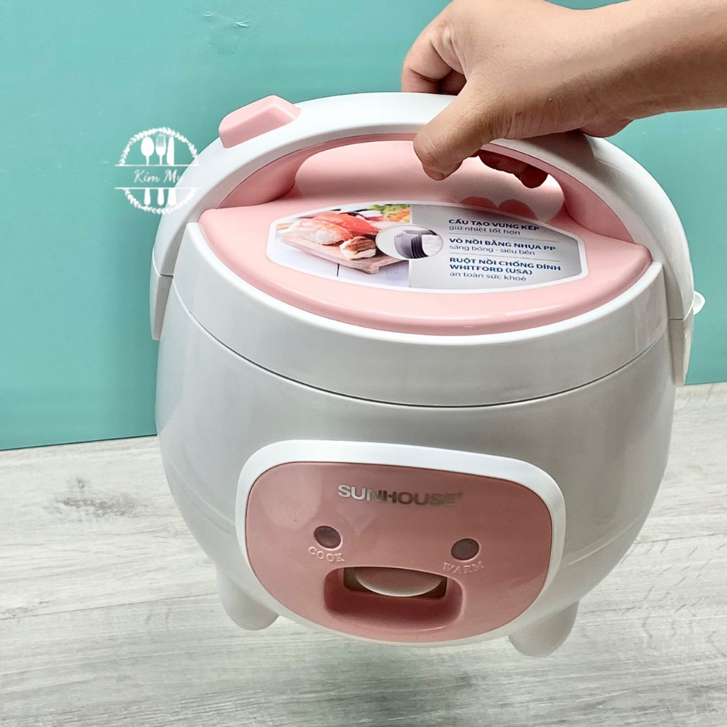 Nồi Cơm Điện SUNHOUSE Dung Tích 1.8 Lít  Tặng Kèm Giá Hấp - HÌNH SHOP CHỤP