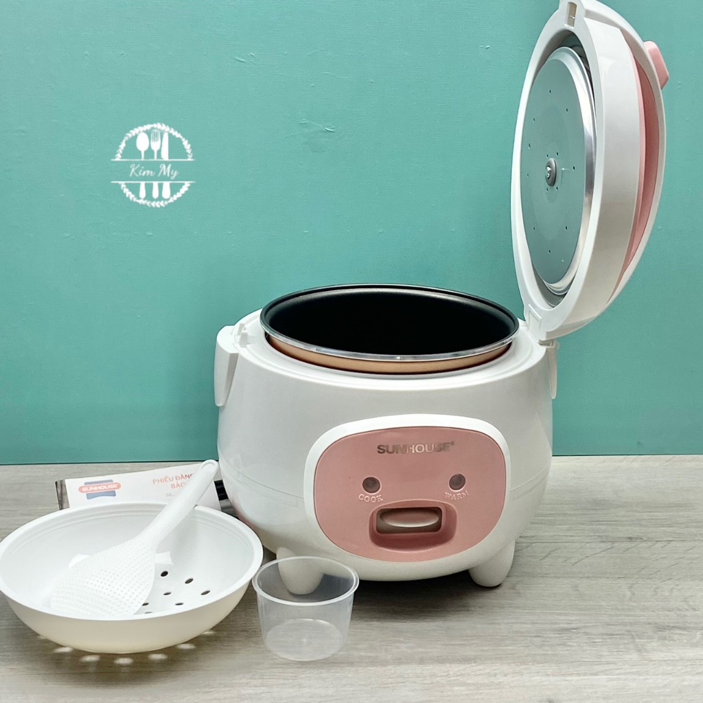 Nồi Cơm Điện SUNHOUSE Dung Tích 1.8 Lít  Tặng Kèm Giá Hấp - HÌNH SHOP CHỤP