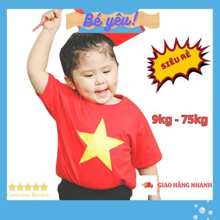 Áo cờ đỏ sao vàng ĐỦ SIZE, áo đỏ sao vàng, áo thun cờ đỏ sao vàng, mặt sau in TÔI YÊU VIỆT NAM. Áo cổ vũ bóng đá