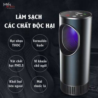 Máy lọc không khí ô-tô-khử mùi-cân bằng lượng không khí-diệt khuẩn trên xe,bh 12 tháng