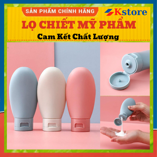 Chai chiết mỹ phẩm, Lọ chiết dầu gội, sữa tắm nhựa dẻo 60ml