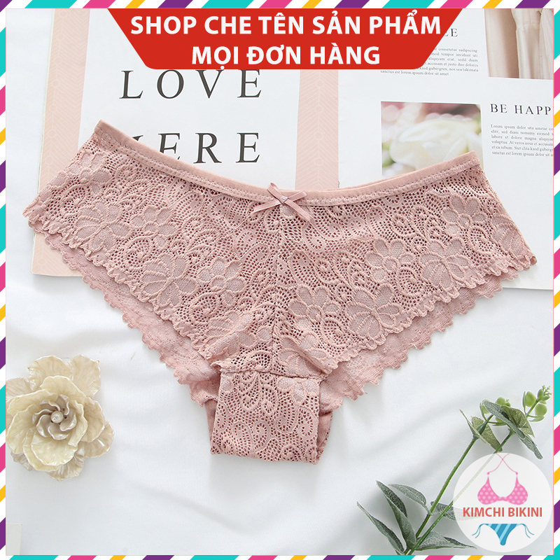 [Thanh Lý] Quần mót nữ ren mặc bên trong sexy nửa mông gợi cảm KIMCHIBIKINI quần chip nữ được chị em thường dùng QL145
