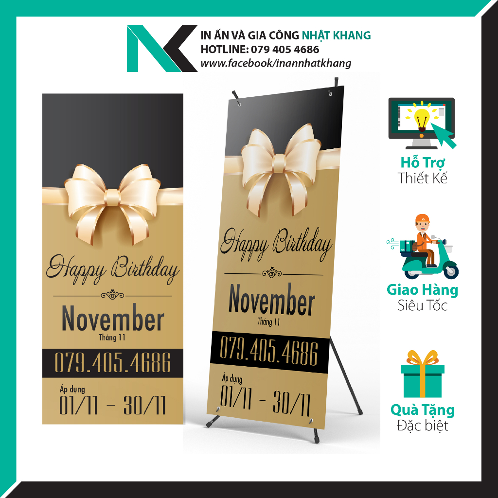 In Standee Giá Tận Xưởng - Nhật Khang - Thiết kế theo yêu cầu